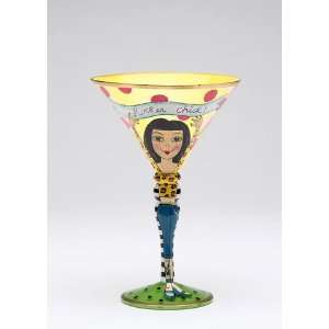   High Social Collectible   Rockabilly Girl Martini Cup