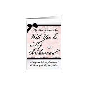  Will You be My Bridesmaid ? Godmother Card Health 