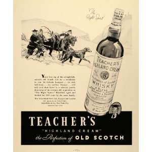  1935 Ad Wm. Teacher Scotch Highland Cream Blend Kilts 
