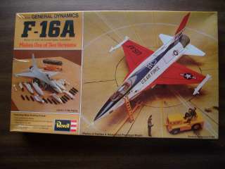 1976 REVELL GENERAL DYNAMICS F 16A 1/72 MODEL 2 VERSION KIT SEALED 