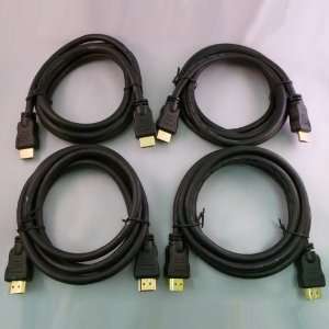  4 Pack of 6 Foot High Speed HDMI Cables Male to Male with 