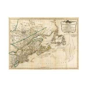 Robert Sayer   A General Map Of The Northern British Colonies In Ameri 