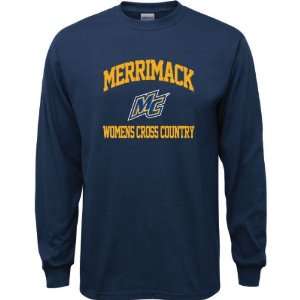  Merrimack Warriors Navy Youth Womens Cross Country Arch 