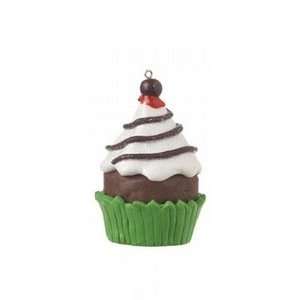  4 Resin Loaded Cupcake Candy Christmas Ornament