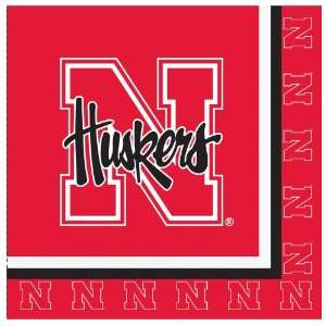  Nebraska Cornhuskers Lunch Napkins (20) Party Supplies 