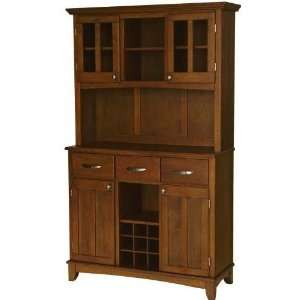  Home Styles Large Buffet Server & Hutch With Wood Top 