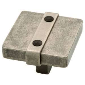   Riveted Square Knob from the Avante Iron Craft Collection 65177 Home
