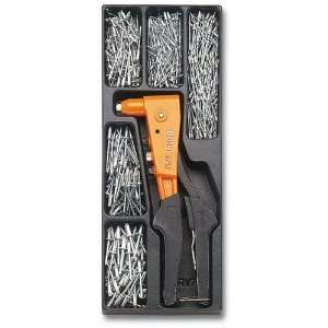 Beta 2424 T280 501 Piece Riveting pliers and Rivets Assortment in Tray 