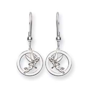  Disneys Encircled Tinker Bell Earrings in Sterling Silver 