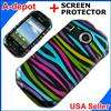 Pantech Crossover P8000 AT&T Purple Love Hard Case Cover +Screen 