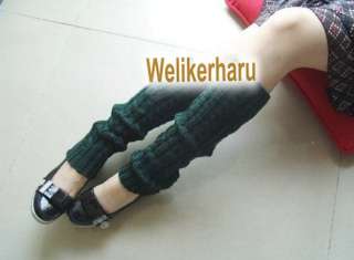 HIGH QUALITY SOFT WOMENS FASHION KNIT CROCHET WOOL LEG WARMER LEGGING 