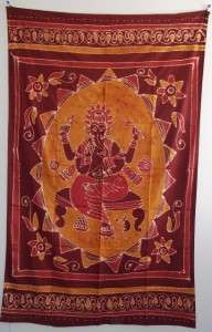 Ganesha Hindu Buddhist Wall Tapestry 58 x 82 TS024  