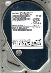 HITACHI HDP725050GLA360 500GB P/N 0A36891 MLC BA2763  