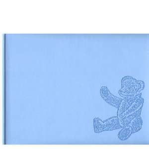  Pierre Belvedere Teddy Bear Guest Book, Padded Cover, Blue 