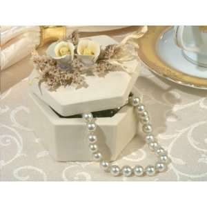  Baby Keepsake Hexagon shape porcelain Jewelry box with 