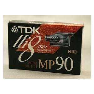  TDK MP90 Hi 8 Video Cassette Tape Electronics