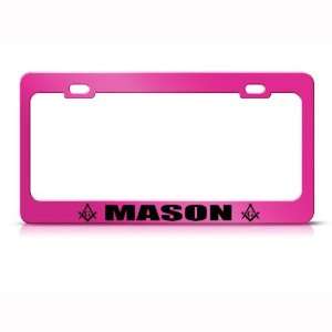  Masonic Mason Moson Logo Metal license plate frame Tag 