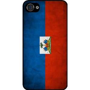  Rikki KnightTM Haiti Flag Black Hard Case Cover for Apple 