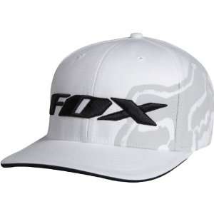  Fox Racing Hitman Mens Flexfit Casual Hat   White / Small 