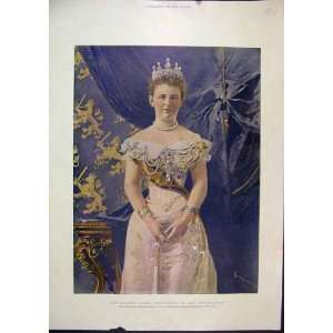   Print C1850 Majesty Queen Wilhelmina Netherlands