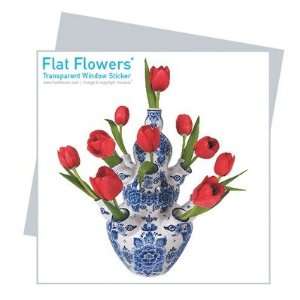  Flat Flowers Greetings in Delft Tulip Color Yellow 