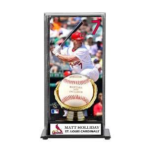   Cardinals Matt Holliday Baseball Display Case with Gold Glove & Plate