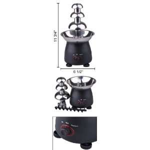  Chocolate Fondue Fountain Catering 3 Tier Stainless Steel 