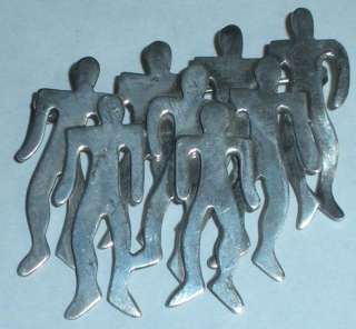   BIG HEAVY HAND MADE TAXCO MEXICAN STERLING SILVER UNUSUAL PEOPLE PIN