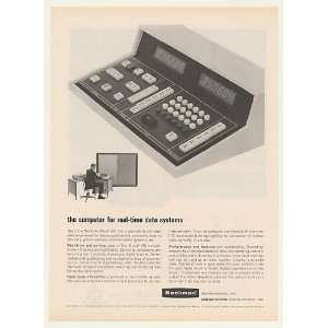  1964 Beckman Model 420 Real Time Computer Print Ad (43027 