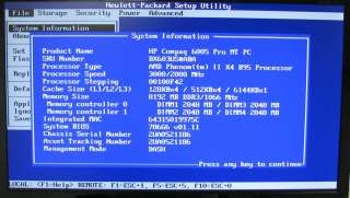 HP 6005 PRO TOWER PHENOM II X4 3.0GHZ/640GB/8GB DESKTOP COMPUTER PC 