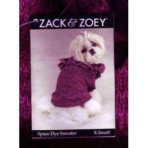  Zack & Zoey Feminine Purple Sweater   Size XSmall Pet 