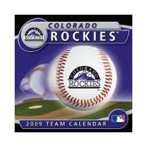  COLORADO ROCKIES 2009 MLB Daily Desk 5 x 5 BOX CALENDAR 