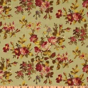  44 Wide Wellesley Vintage Floral Green Fabric By The 