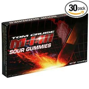 MI3   Mission Impossible 3, Sour Gummies, 3.5 Ounce Boxes (Pack of 30)