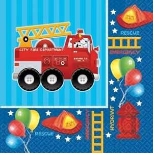  Fire Engine Fun Lunch Napkins 16ct Toys & Games