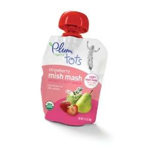 Plum Organics Mish Mash, Strawberry, 3.17 Ounce Pouches (Pack of 16)