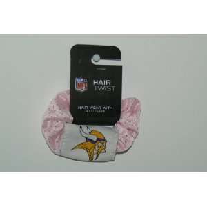  NFL Pink Minnesota Vikings Scrunchie / Ponytail Holder 