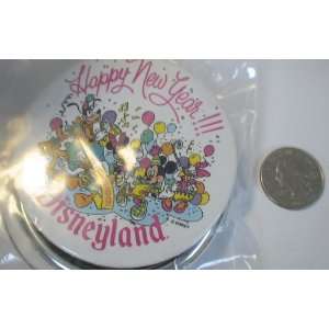  Disney Vintage Mickey Mouse New Years 1989 Button 