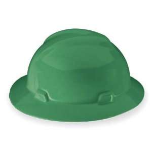  MSA 475370 Hard Hat,FullBrim,NonSlotted,Green