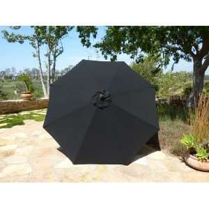   Canopy for 9ft 8 Ribs, Black (Canopy only) Patio, Lawn & Garden