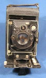 Antique ICA Germany Folding Camera Carl Zeiss Jena Lens  