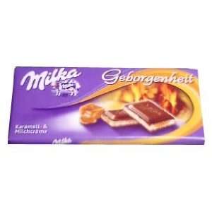 Milka Chocolate with Caramel and Milk Cream, 100g  Grocery 