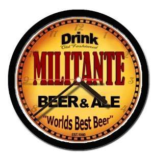  MILITANTE beer and ale cerveza wall clock 