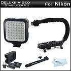 Deluxe LED Video Light + Video Stabilizer Kit For Nikon D3S Digital 