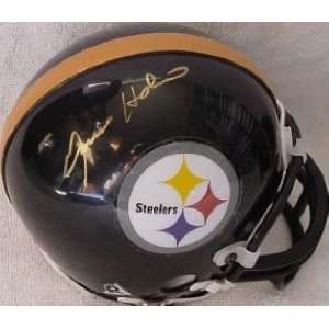  Ernie Holmes Autographed Mini Helmet   Pittsburgh Steelers 