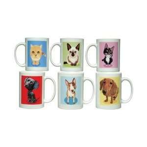  11oz Mug with Picture of Cat or Dog Ceramic Dishwasher and Microwave 