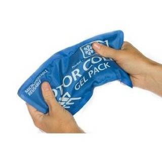 Hot Cold Gel Microwaveable Reusable Ice Packs Blue Fabric Cover 5 X 