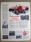 1950 Case 3 Plow DC Tractor Ad 13 by 10.5 EAGLE HITCH FARMING A 