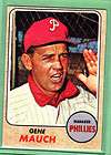1968 Topps Gene Mauch #122 Card Philadelphia Phillies