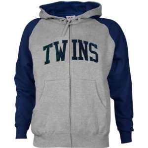 Minnesota Twins MLB Tackle Twill Zip Hooded Sweatshirt  